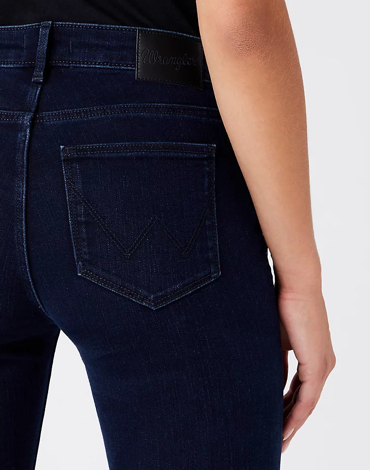 WRANGLER : Classic Mid -Rise Straight Leg Jeans