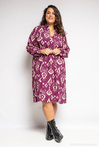 COPE CLOTHING : Curve Collection Printed Dress