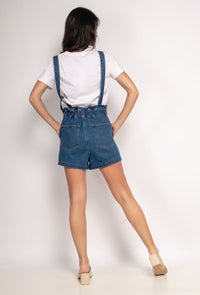 COPECLOTHING : Denim Dungaree Shorts