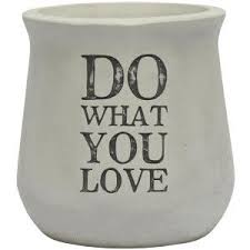 Do What You Love - Concrete Planter