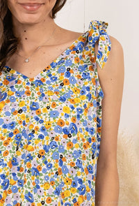 COPE CLOTHING : Flower Printed Tank Top