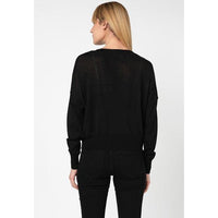 VERO MODA : Javia Long Sleeve O-Neck Blouse Black