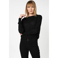 VERO MODA : Javia Long Sleeve O-Neck Blouse Black