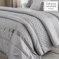 CATHERINE LANSFIELD Sequin Cluster Bedspread - Silver