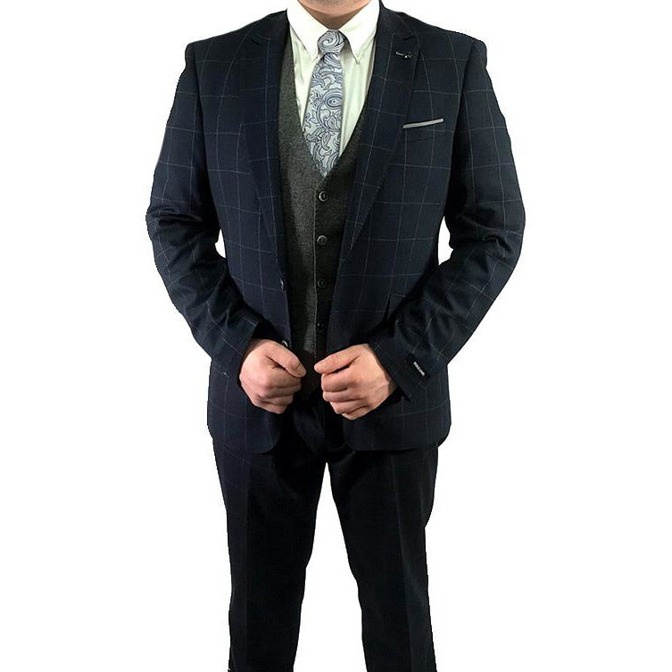 REMUS UOMO : Palucci Navy 3-Piece Suit