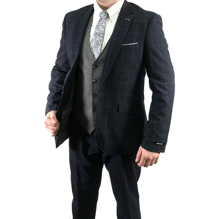 REMUS UOMO : Palucci Navy 3-Piece Suit