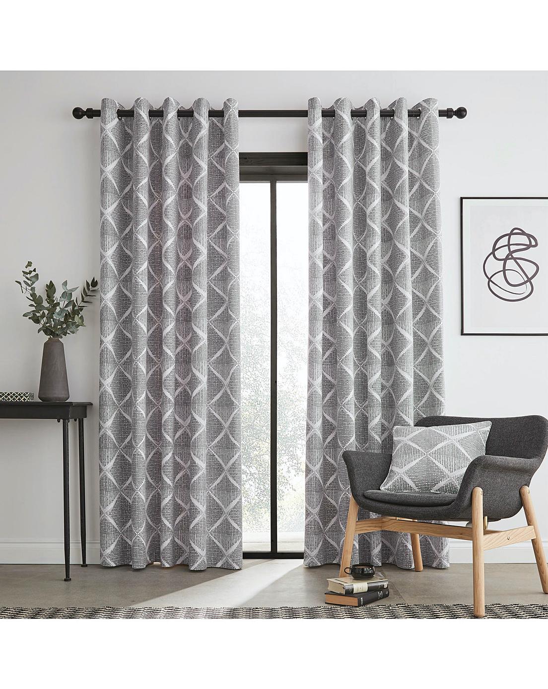 CATHERINE LANSFIELD : Geo Textured Diamond Curtain