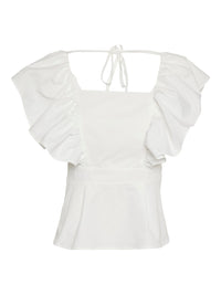 VERO MODA : Elly Square Neck Blouse - White