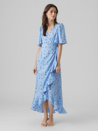 VERO MODA : Wrap Calf Lenght Dress